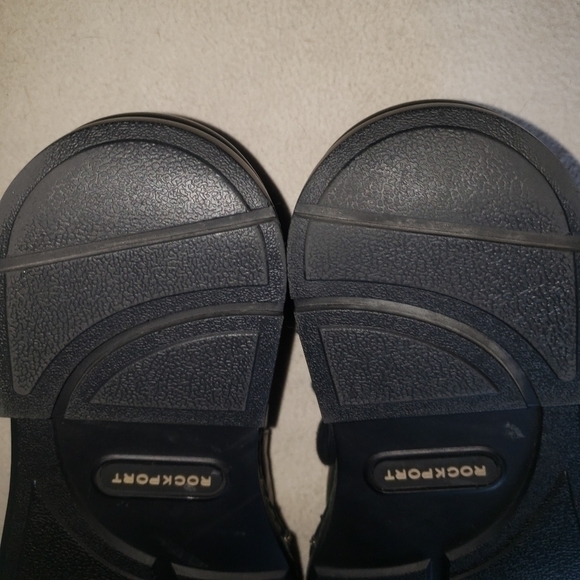 Rockport Dark Black Leather Mens 8 - Picture 7 of 11